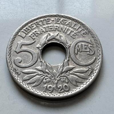 🌹外币初藏🌹🐯2025年第103场  每周二四六晚8️⃣点 接代拍 - 法国1920年大五分