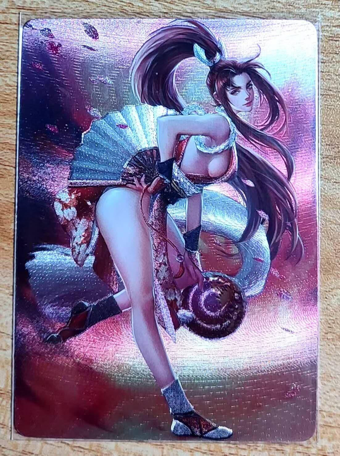 龙虎卡牌第五十五场 （无佣金，满120包邮，周六晚上结拍，欢迎送拍） 粗闪 不知火舞卡牌 凹凸身材