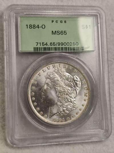 G&W世界散币，银币处理专场（第30场） - PCGS-MS65 美国1884年摩根1元  银币