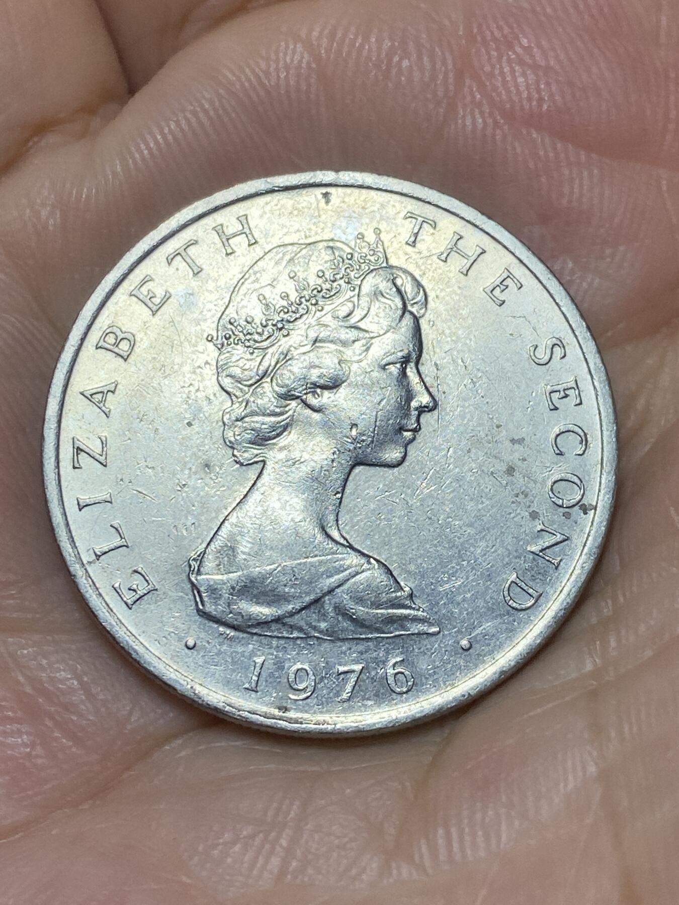 2025年第九十二场(总第一百一十八场）外国好品散币(免佣金) 英属马恩岛🇮🇲1976年10便士(伊丽莎白二世中年花冠)