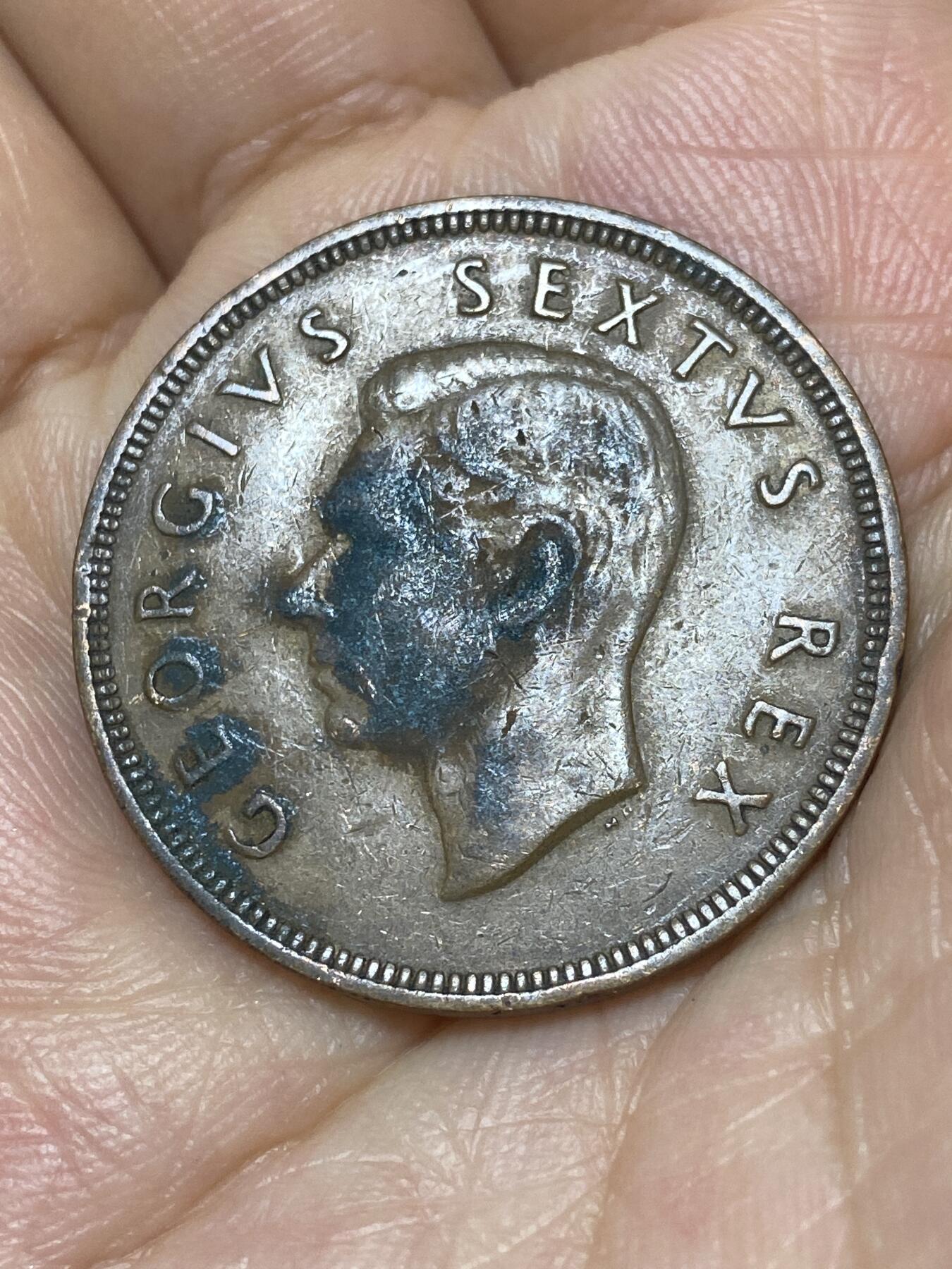 2025年第九十二场(总第一百一十八场）外国好品散币(免佣金) 英属南非1948年1便士(乔治六世第二版，首发年仅发行3年)