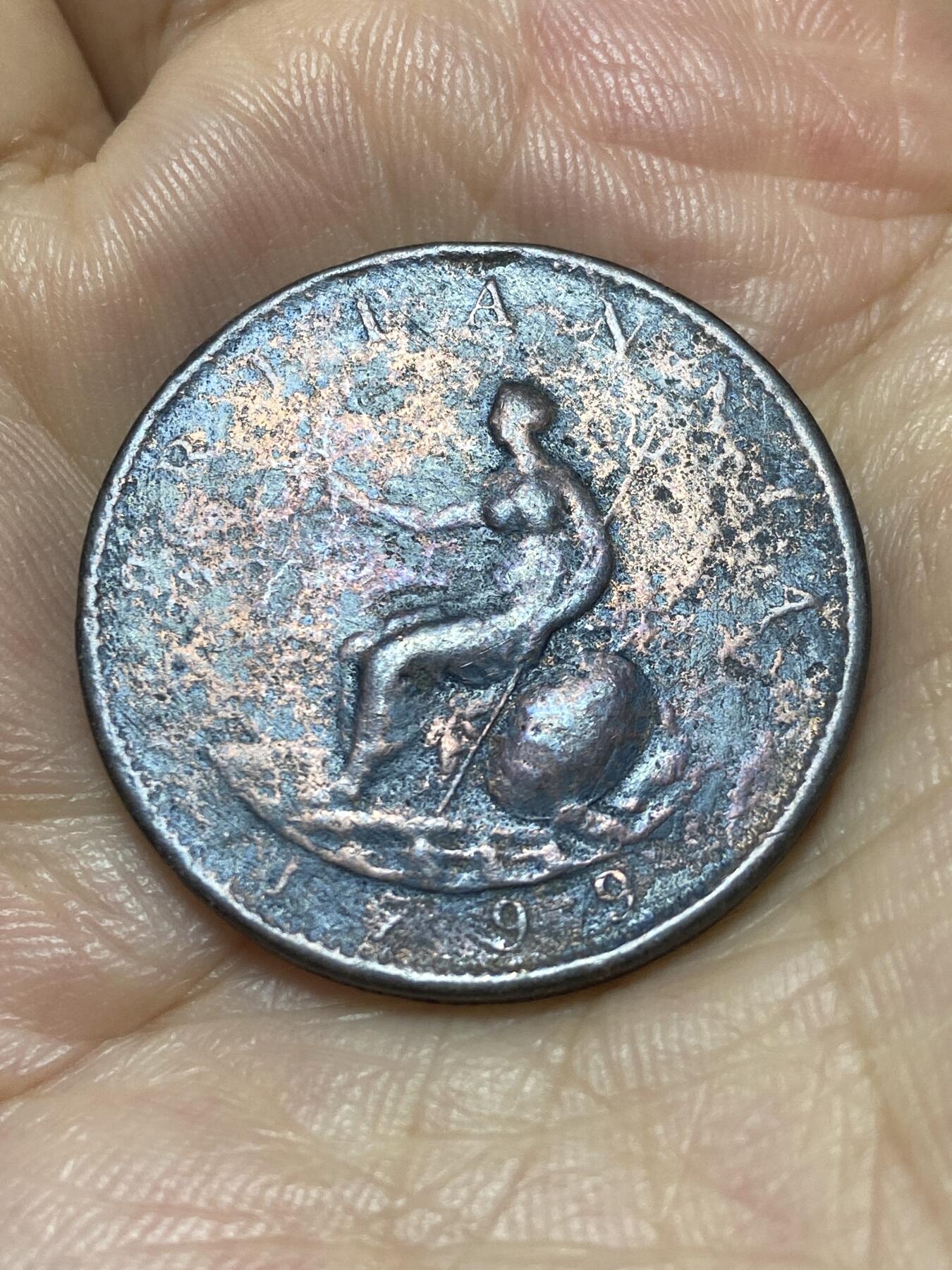2025年第九十二场(总第一百一十八场）外国好品散币(免佣金) 英国🇬🇧1799单年份半便士(乔治三世时期)