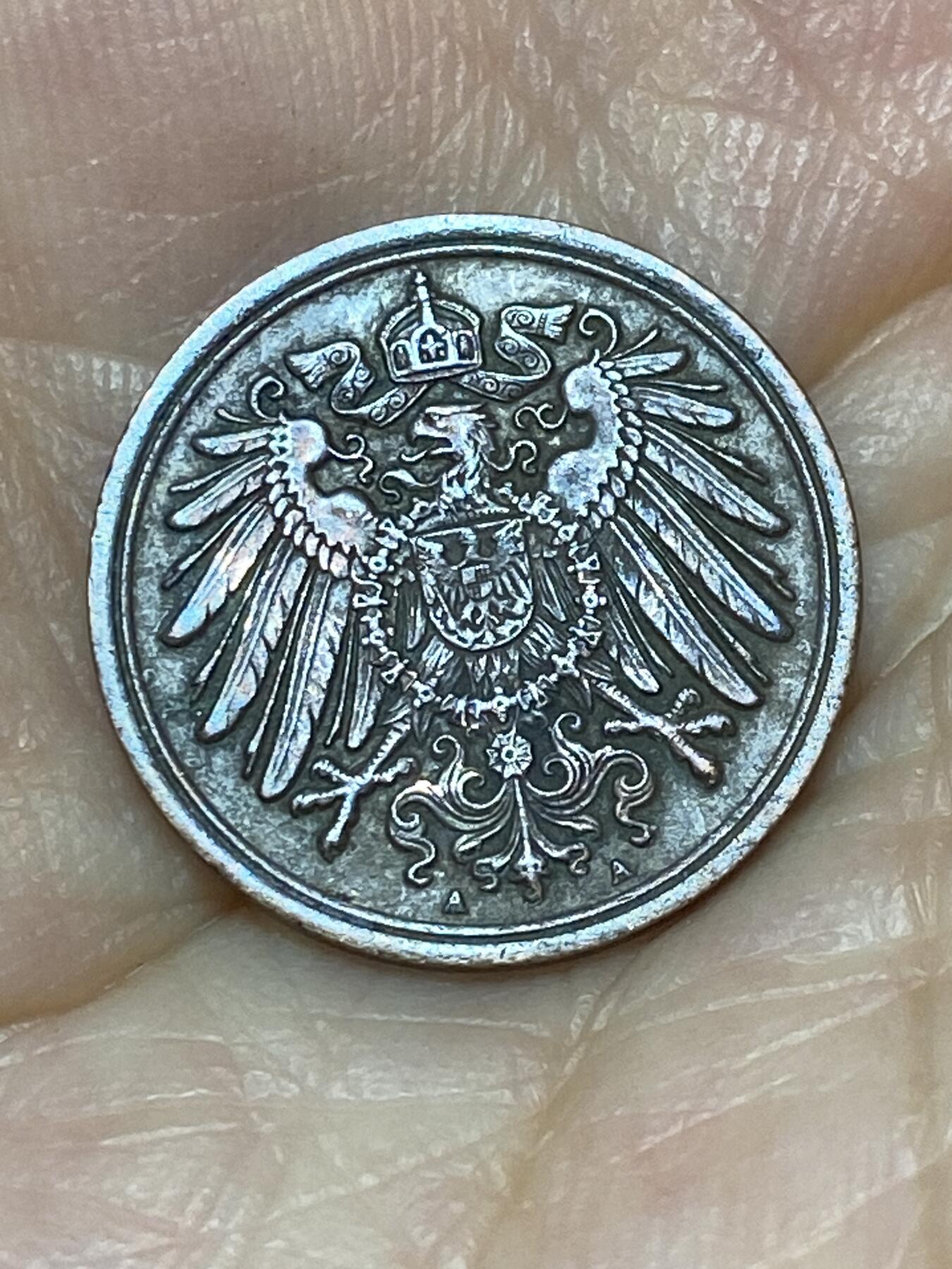 2025年第九十二场(总第一百一十八场）外国好品散币(免佣金) 德意志帝国1906年1芬尼(A标，柏林造)