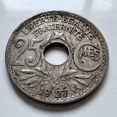🌹外币初藏🌹🐯2025年第103场  每周二四六晚8️⃣点 接代拍 - 法国1927年25分