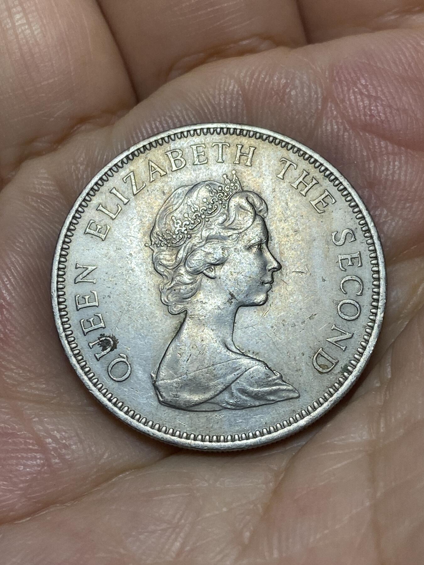 2025年第九十二场(总第一百一十八场）外国好品散币(免佣金) 泽西岛🇯🇪1968年10新便士(伊丽莎白二世中年花冠，十进制第一版首发年)