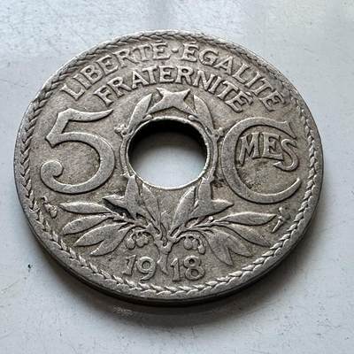 🌹外币初藏🌹🐯2025年第103场  每周二四六晚8️⃣点 接代拍 - 法国1918年大五分