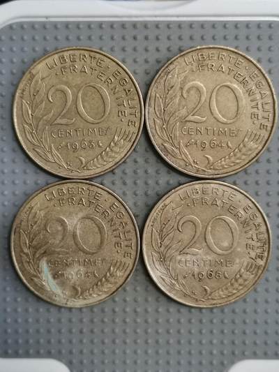2025年第82场各国散币拍卖（总第82场） - 法国20生丁4枚