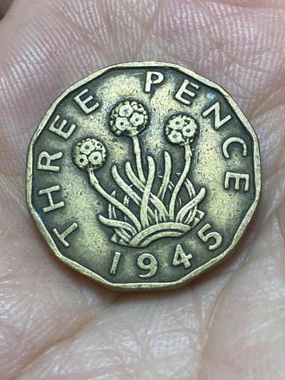 2025年第九十二场(总第一百一十八场）外国好品散币(免佣金) - 英国🇬🇧1945年3便士(乔治六世第一版)