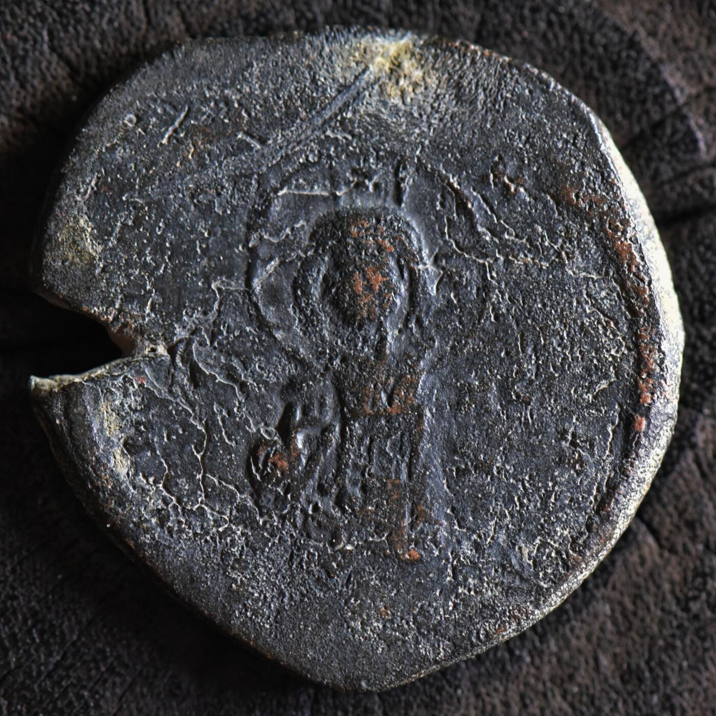 【良泉】第40期【直播场】10月16日晚19.30点开拍！225组（本场结束后外出旅游。之前预存钱币的朋友请告知，将连同本场拍品一起邮寄）  【少见】公元1034-1041年【拜占庭】迈克尔四世，C类无名富力，大铜币，7.1克