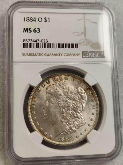 G&W世界散币，银币处理专场（第30场） - NGC-MS63  美国1884年摩根1元  银币