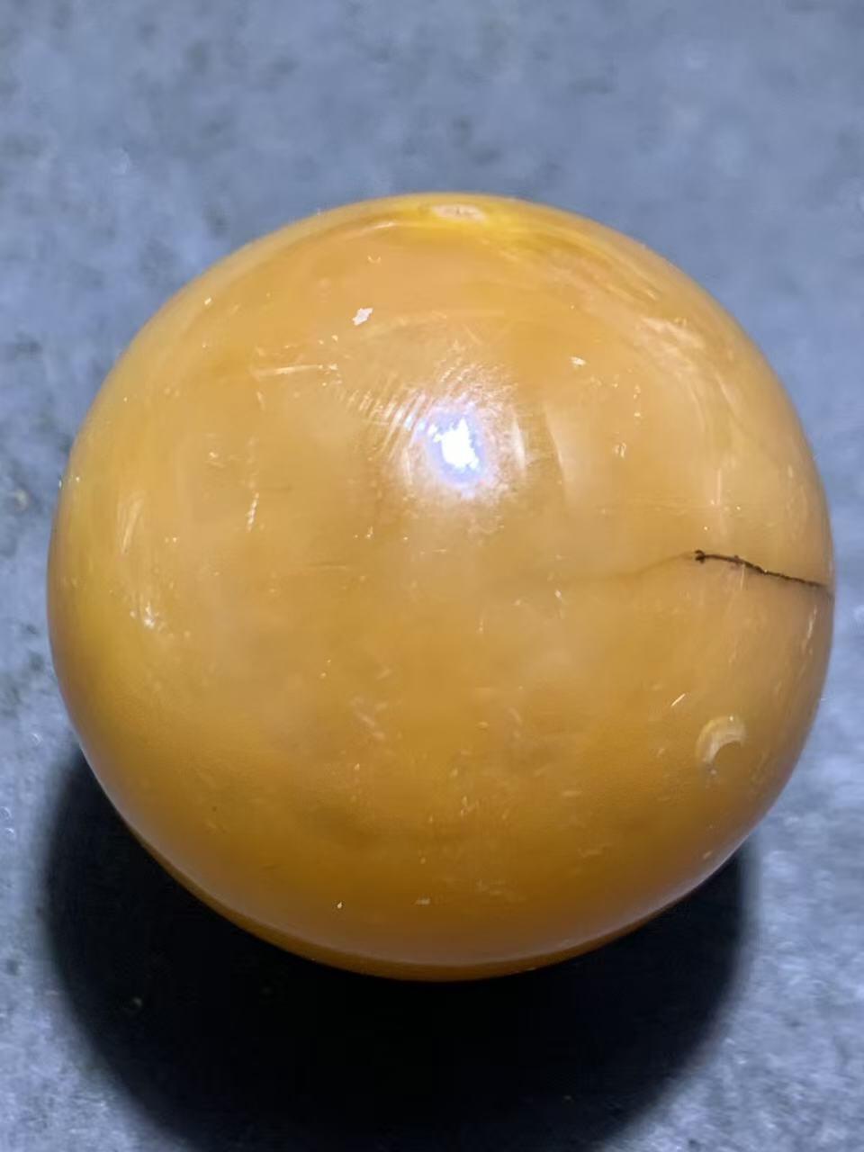 精美冰飘冻料高玉化战国红玛瑙大圆珠一颗