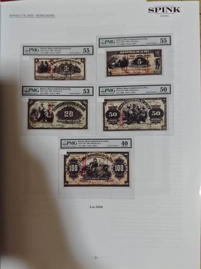 瓶子🏺第208期拍卖会  SPINK拍卖目录 含经典中国香港和澳门纸币  185页