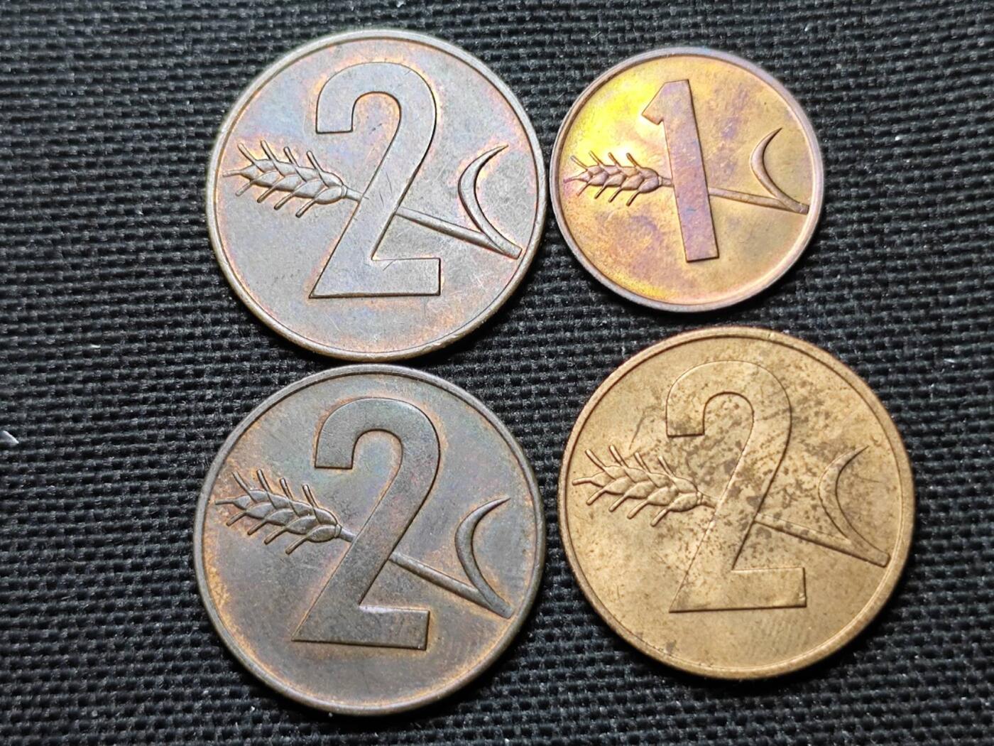 KK钱币收藏小铺 第339场 2月预留时间 周末发货  瑞士4枚一组铜币