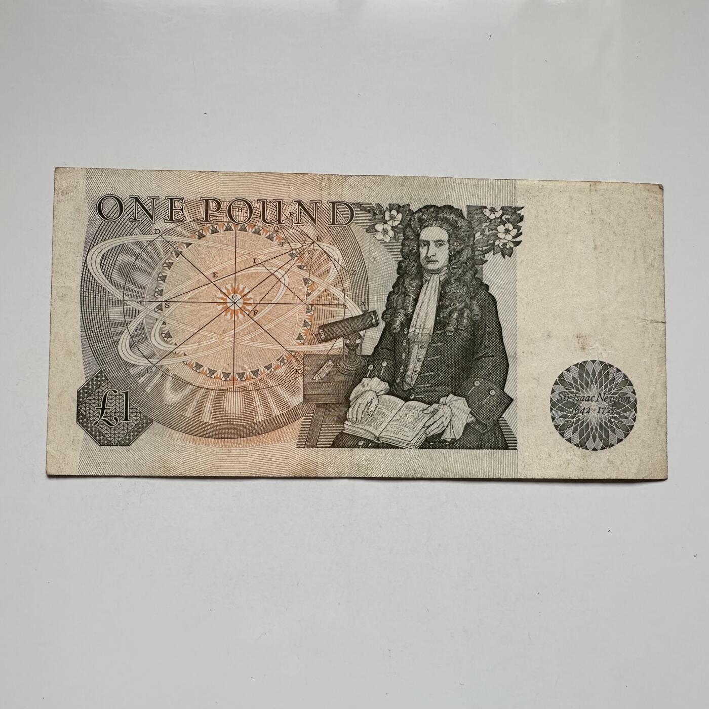 🌹外币初藏🌹🐯2025年第104场  每周二四六晚8️⃣点 接代拍 英国牛顿一英镑 早期无绿墨版
