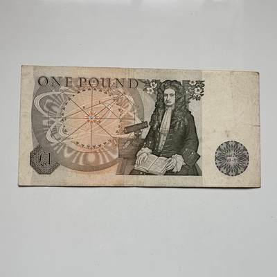 🌹外币初藏🌹🐯2025年第104场  每周二四六晚8️⃣点 接代拍 - 英国牛顿一英镑 早期无绿墨版