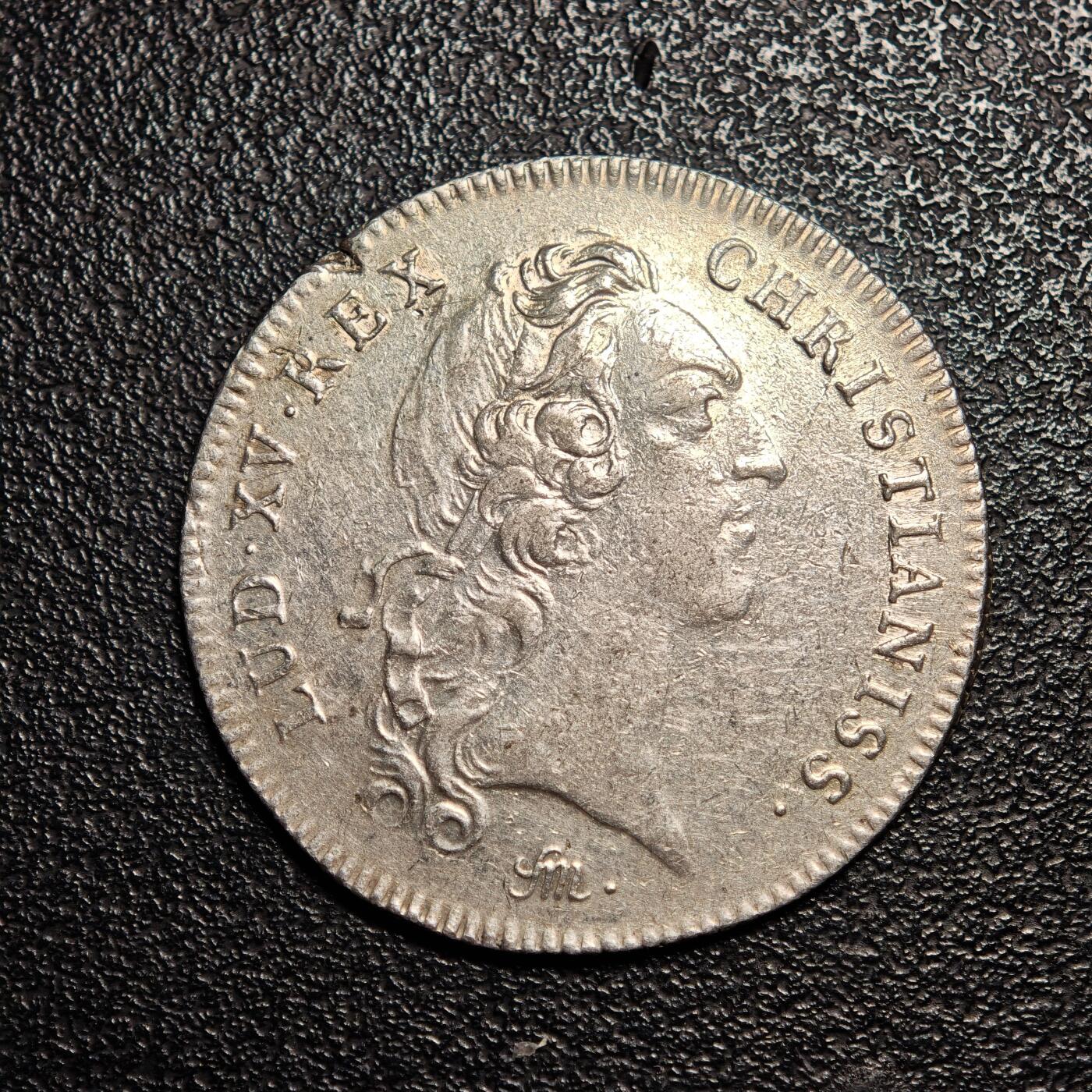 【德藏】世界币章拍卖第147期（拍品征集中~欢迎藏友联系） 1715-1774年 法国路易十五圣路易斯军事代用币银章 状态安逸 淡包浆 直径约：30mm；重约：9.1g