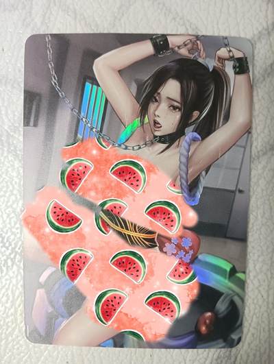 花开卡拍第39期（9月21号周日截拍，品控勿拍!!!拍品不寄存，运费5元，自制卡难免瑕疵，可能存在轻微撞角爆边等出厂瑕疵，品控介意勿拍！） - 艺术卡 卡将 不知火舞 彩闪单卡