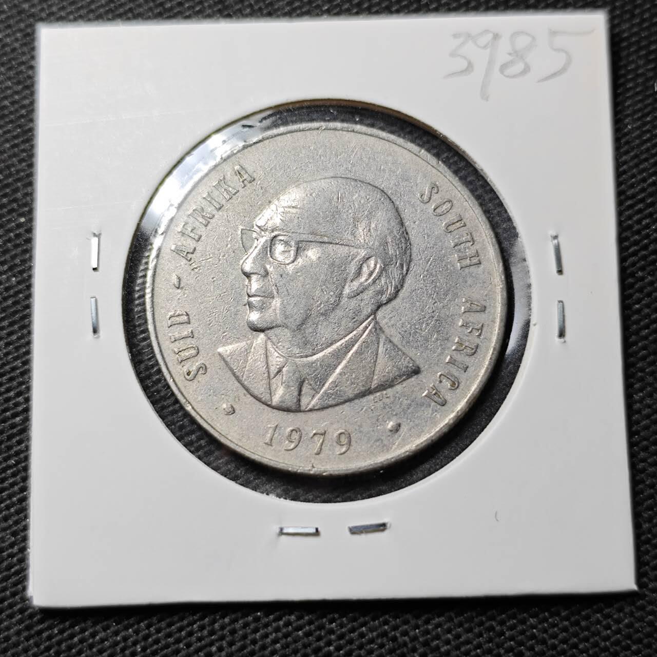 KK钱币收藏小铺 第339场 2月预留时间 周末发货  1979南非1兰特