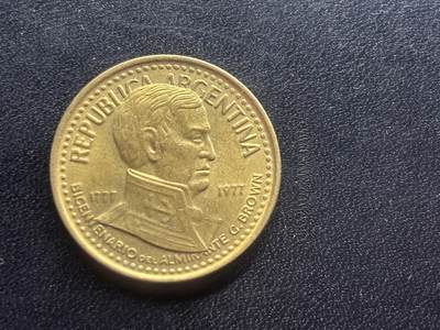 邮泉阁限时拍卖第二十五场 各国硬币专场（硬币在国外） - 阿根廷1977年10比索纪念币