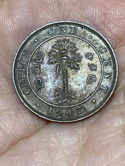 2025年第九十二场(总第一百一十八场）外国好品散币(免佣金) - 英属锡兰1943年1分(乔治六世第二版，薄版，仅发行3年)