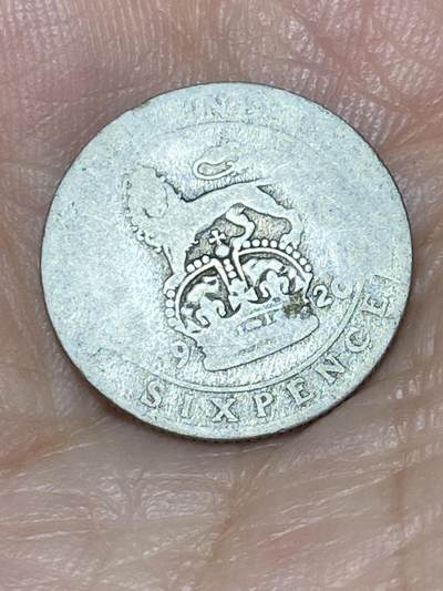 2025年第九十三场(总第一百一十九场）外国好品散币(免佣金) - 英国🇬🇧1920年6便士银币(乔治五世第一版，925高银)