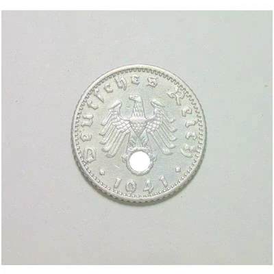 德国第三帝国1941年A版50芬尼 爽品 - 德国第三帝国1941年A版50芬尼 爽品