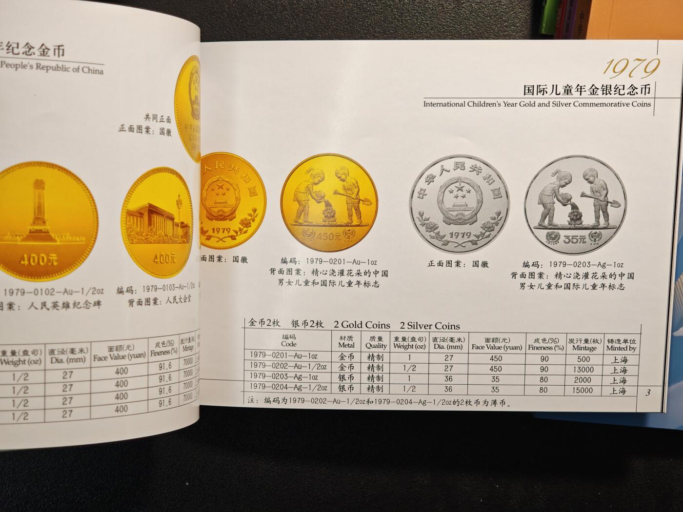 【德藏】世界币章拍卖第147期（拍品征集中~欢迎藏友联系） 97新 1979-2009 中国贵金属钱币图录 全套7本 金币总公司编撰 全彩铜板纸印刷 总共约735页
