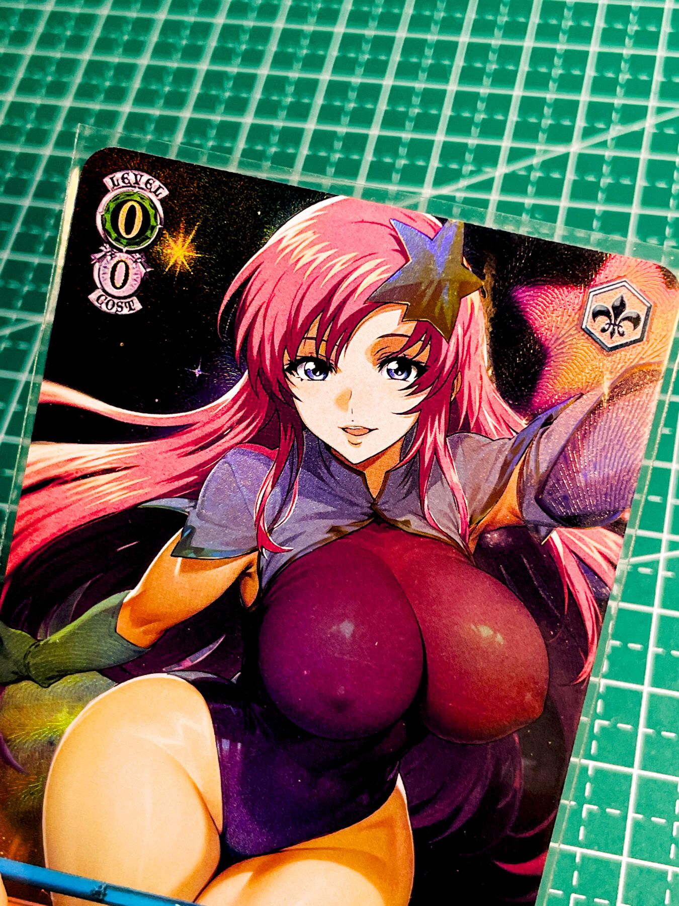 【关注参拍有赠卡】显眼宝32期  9.17日晚21:40结束 嘎嘎鸭卡牌     满赠卡常驻卡   机动战士  共1张   折彩工艺   小卡尺寸  60*87