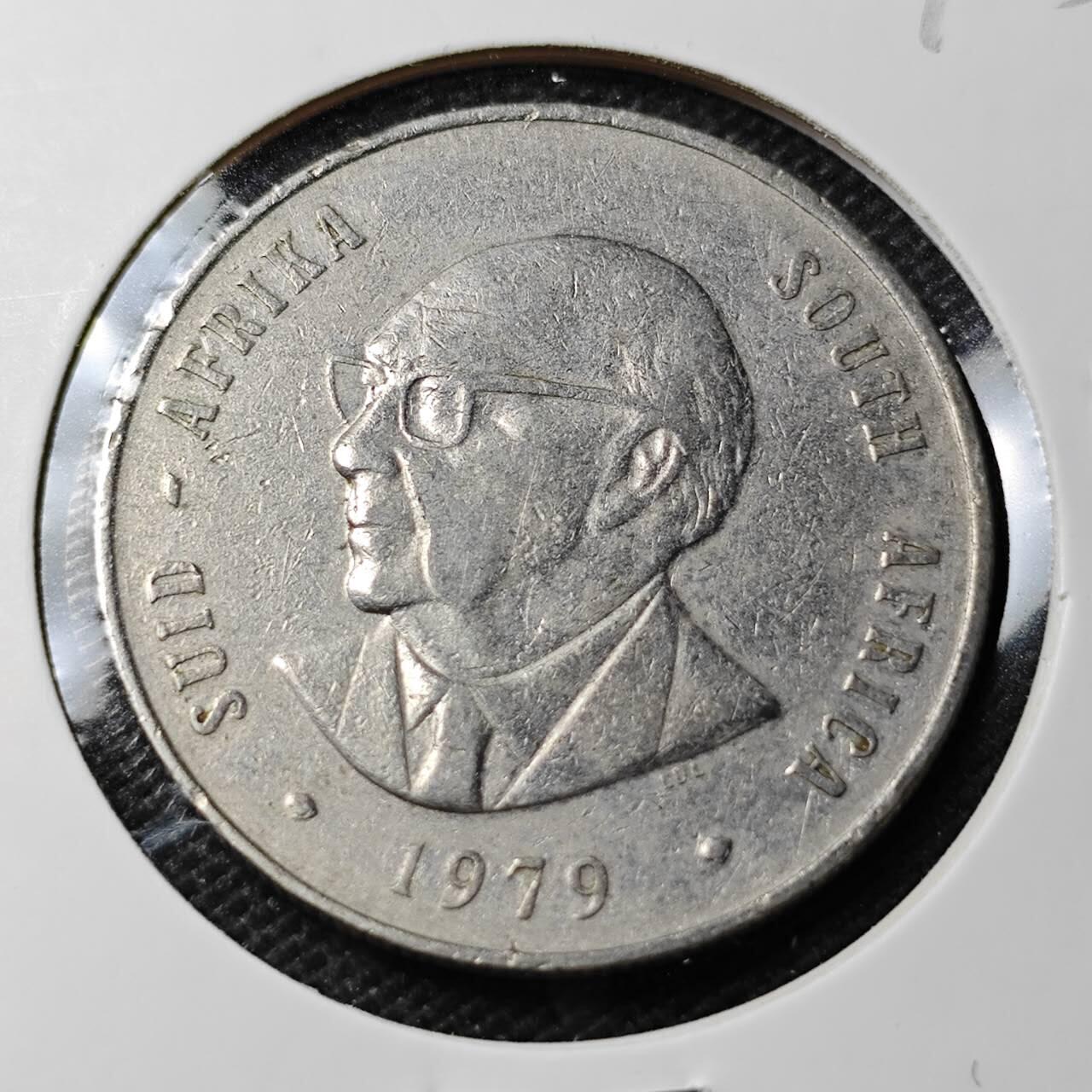 KK钱币收藏小铺 第339场 2月预留时间 周末发货  1979南非1兰特