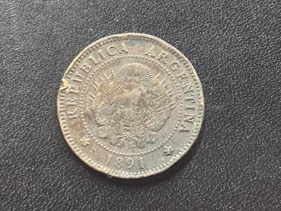 邮泉阁限时拍卖第二十五场 各国硬币专场（硬币在国外） - 阿根廷1891年1分