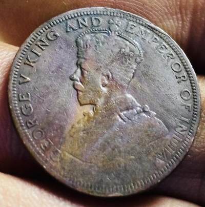 文馨钱币收藏第 272 场， 长期接收代拍品 - 少见 1933 年英属香港乔治五世一仙铜币，第二版，机制压扁