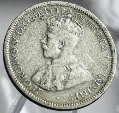 文馨钱币收藏第 272 场， 长期接收代拍品 - 1922 年英属澳大利亚乔治五世 6 便士银币，925 高银版