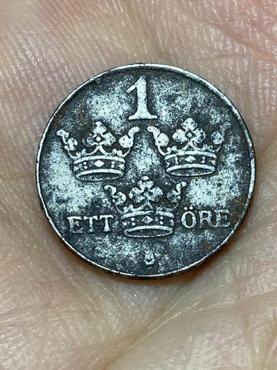 2025年第九十二场(总第一百一十八场）外国好品散币(免佣金) - 瑞典🇸🇪1949年1欧尔铁币(古斯塔夫五世第三版)