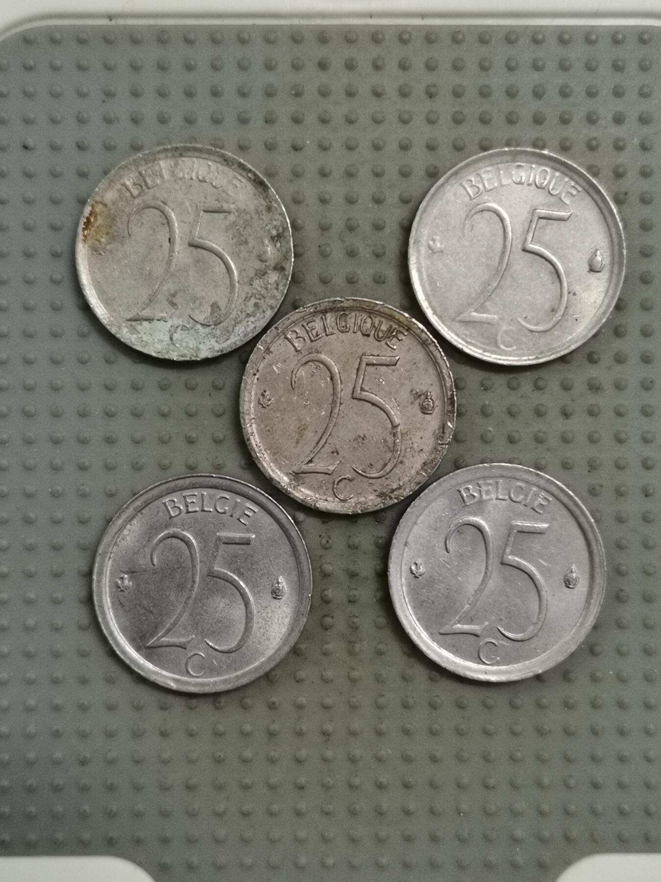 2025年第83场各国散币拍卖（总第83场） 比利时25分5枚