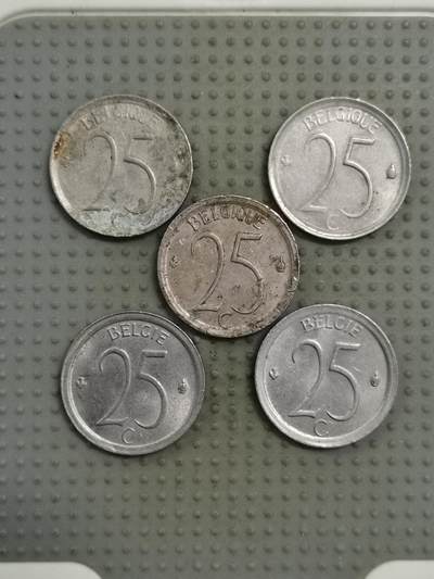 2025年第83场各国散币拍卖（总第83场） - 比利时25分5枚