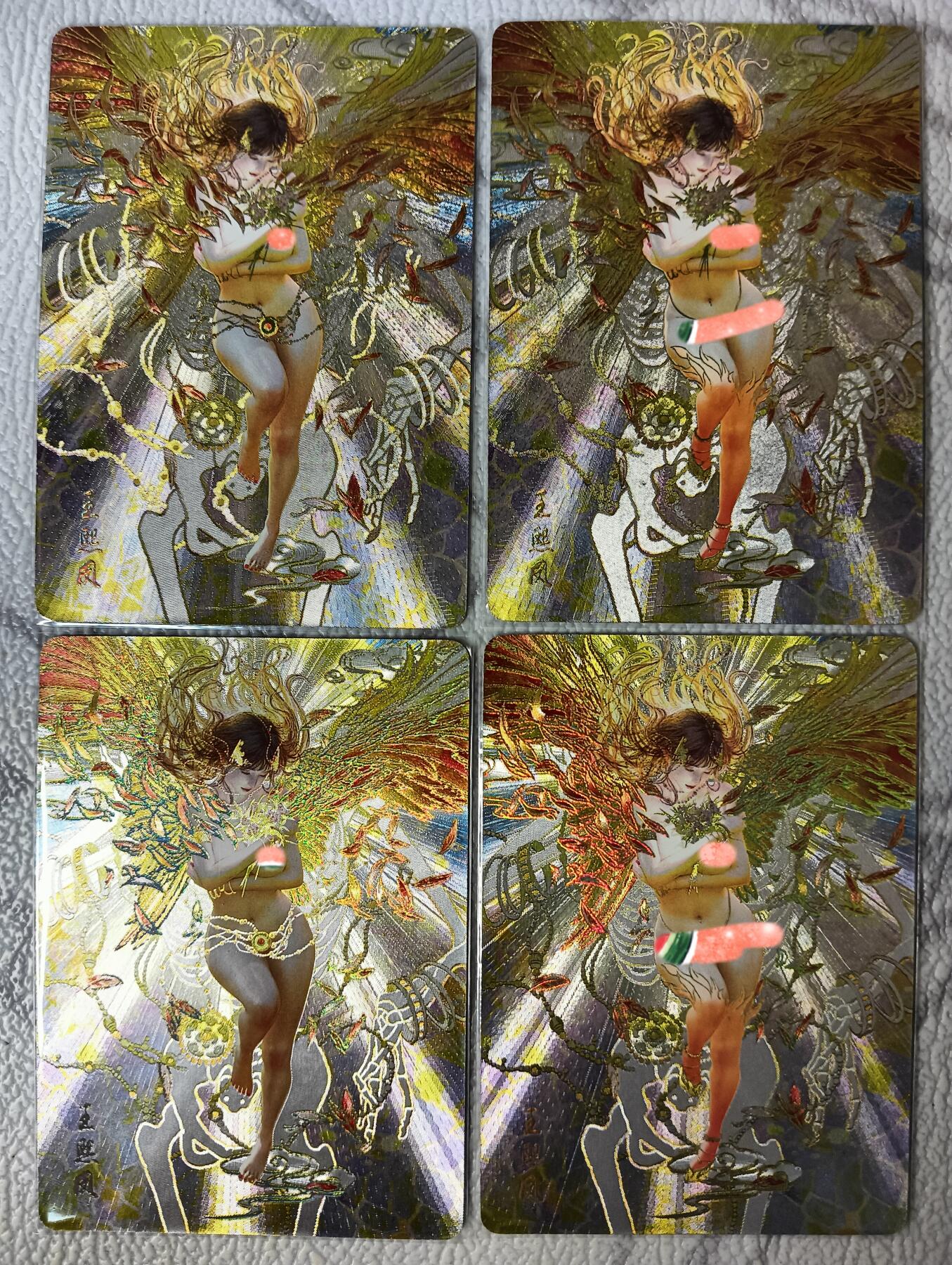 花开卡拍第39期（9月21号周日截拍，品控勿拍!!!拍品不寄存，运费5元，自制卡难免瑕疵，可能存在轻微撞角爆边等出厂瑕疵，品控介意勿拍！） 燎原人间传 刷子 王熙凤 双服饰双工艺，粗闪和幻彩粗闪