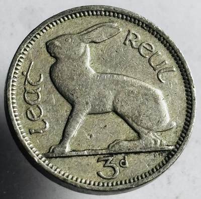 文馨钱币收藏第 272 场， 长期接收代拍品 - 1942 年英属爱尔兰 3 便士