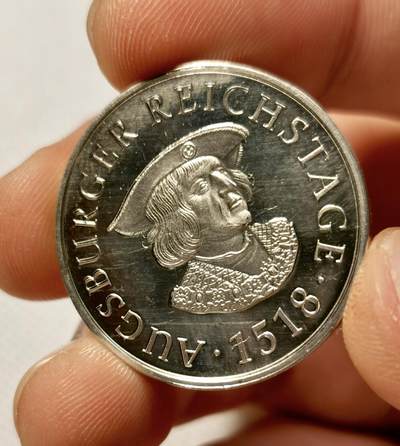 甄臻铺-世界币章拍卖（第34期），送拍享返佣金等优惠多多 德国1997年历史市民节纪念币