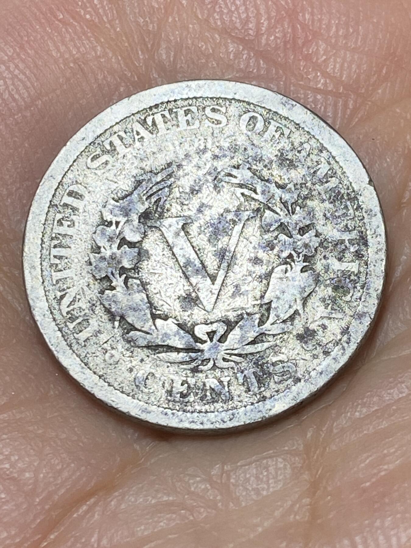 2025年第九十三场(总第一百一十九场）外国好品散币(免佣金) 少见–美国🇺🇸1902年5分(自由女神5分，早期年份)