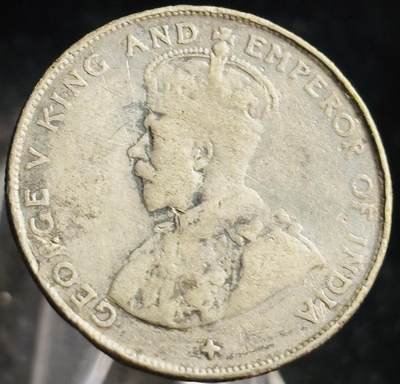 文馨钱币收藏第 272 场， 长期接收代拍品 - 稀少 1921 年英属海峡乔治五世50 分银币，首版关门年