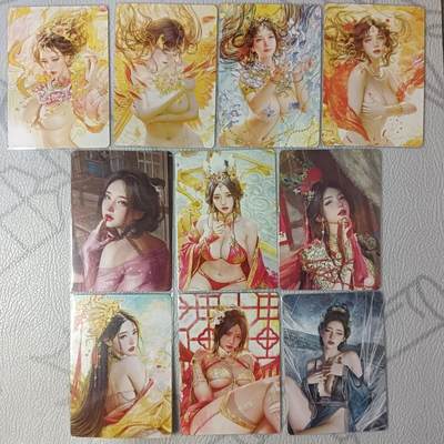花开卡拍第39期（9月21号周日截拍，品控勿拍!!!拍品不寄存，运费5元，自制卡难免瑕疵，可能存在轻微撞角爆边等出厂瑕疵，品控介意勿拍！） - 燎原刷子 大头卡10张
