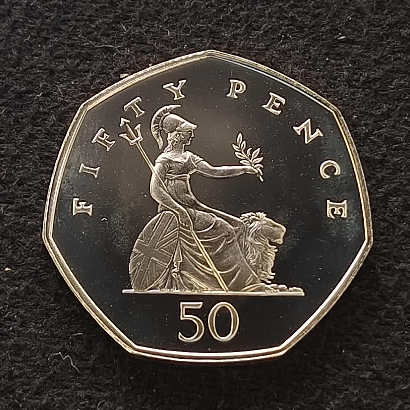 【全场包邮】纯粹捡漏拍套币 英国2000年50便士精制纯银币