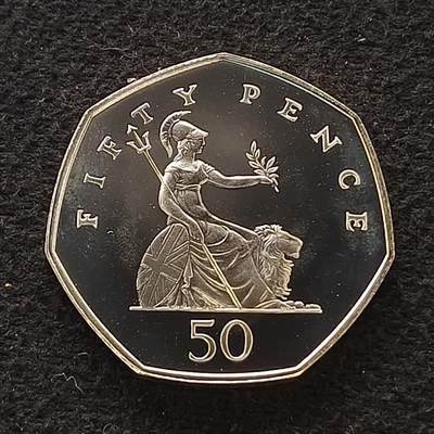 【全场包邮】纯粹捡漏拍套币 - 英国2000年50便士精制纯银币