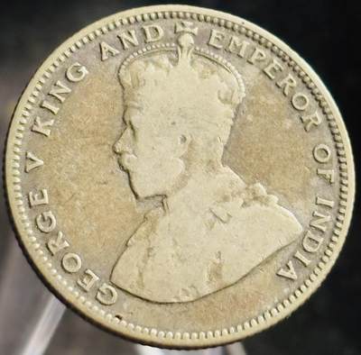 文馨钱币收藏第 272 场， 长期接收代拍品 - 美品 1926 年英属海峡乔治五世 20 分银币，第三版首发年