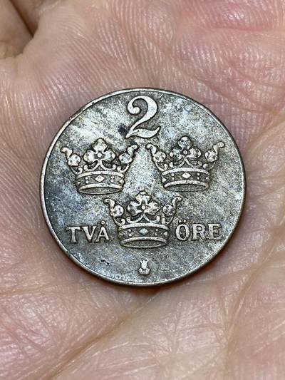 2025年第九十二场(总第一百一十八场）外国好品散币(免佣金) - 瑞典🇸🇪1937年2欧尔(古斯塔夫五世第一版)