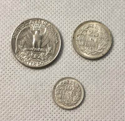 甄臻铺-世界币章拍卖（第34期），送拍享返佣金等优惠多多 美国荷兰小银币一组UNC原光品相