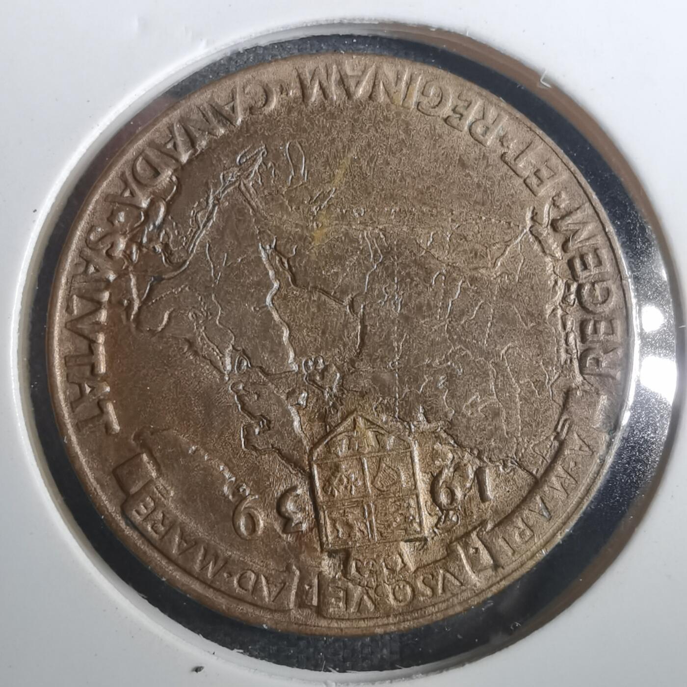 沼泽如烟--第842场 加拿大1939年纪念章