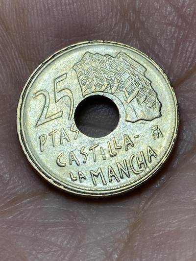 2025年第九十三场(总第一百一十九场）外国好品散币(免佣金) - 西班牙🇪🇸1996年25比塞塔(卡斯蒂利亚–拉曼恰自治区纪念币)