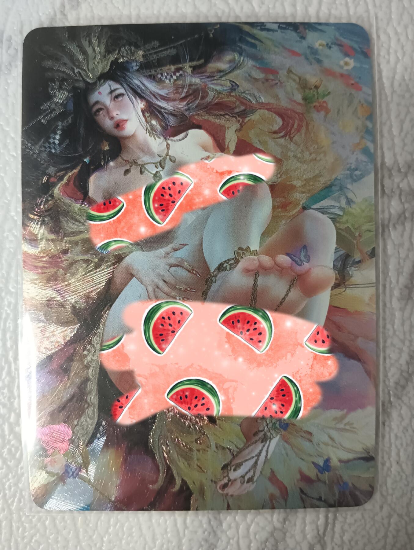 花开卡拍第39期（9月21号周日截拍，品控勿拍!!!拍品不寄存，运费5元，自制卡难免瑕疵，可能存在轻微撞角爆边等出厂瑕疵，品控介意勿拍！） 潘玉儿 卡友自制卡 艺术版 粗闪