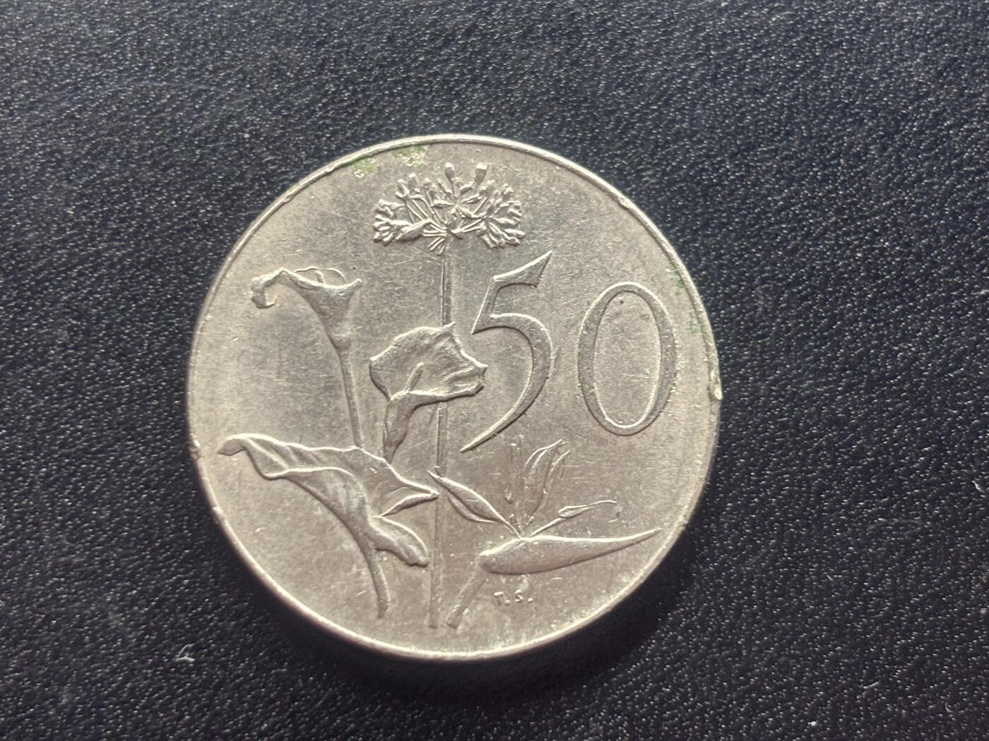 邮泉阁限时拍卖第二十五场 各国硬币专场（硬币在国外） 南非1968年50分纪念币